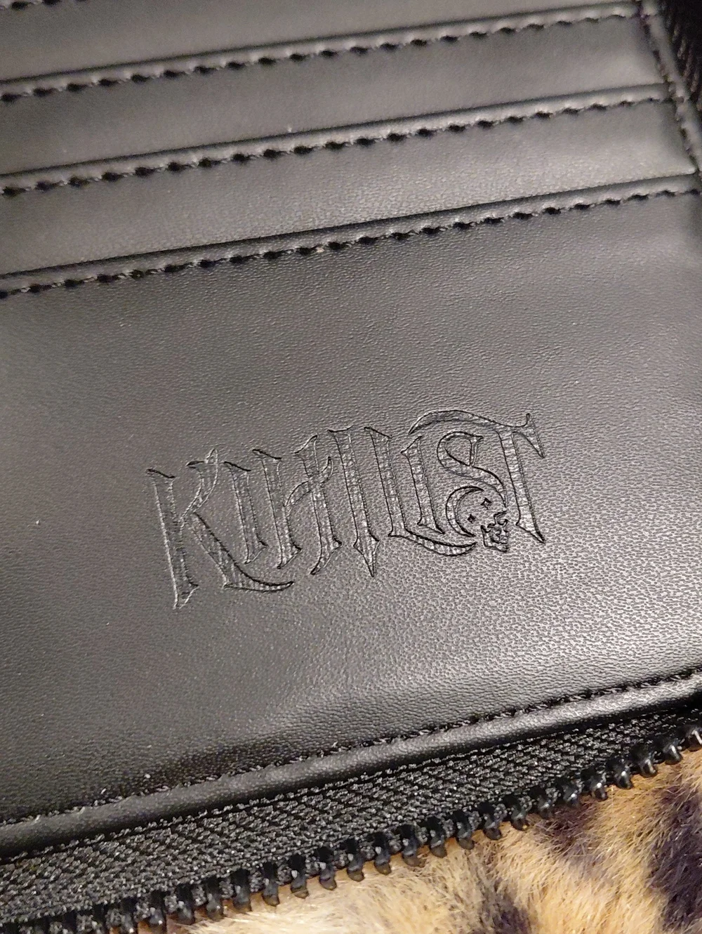 KILLSTAR Black Quilted Crescent Accent Women’s WALLET Bag